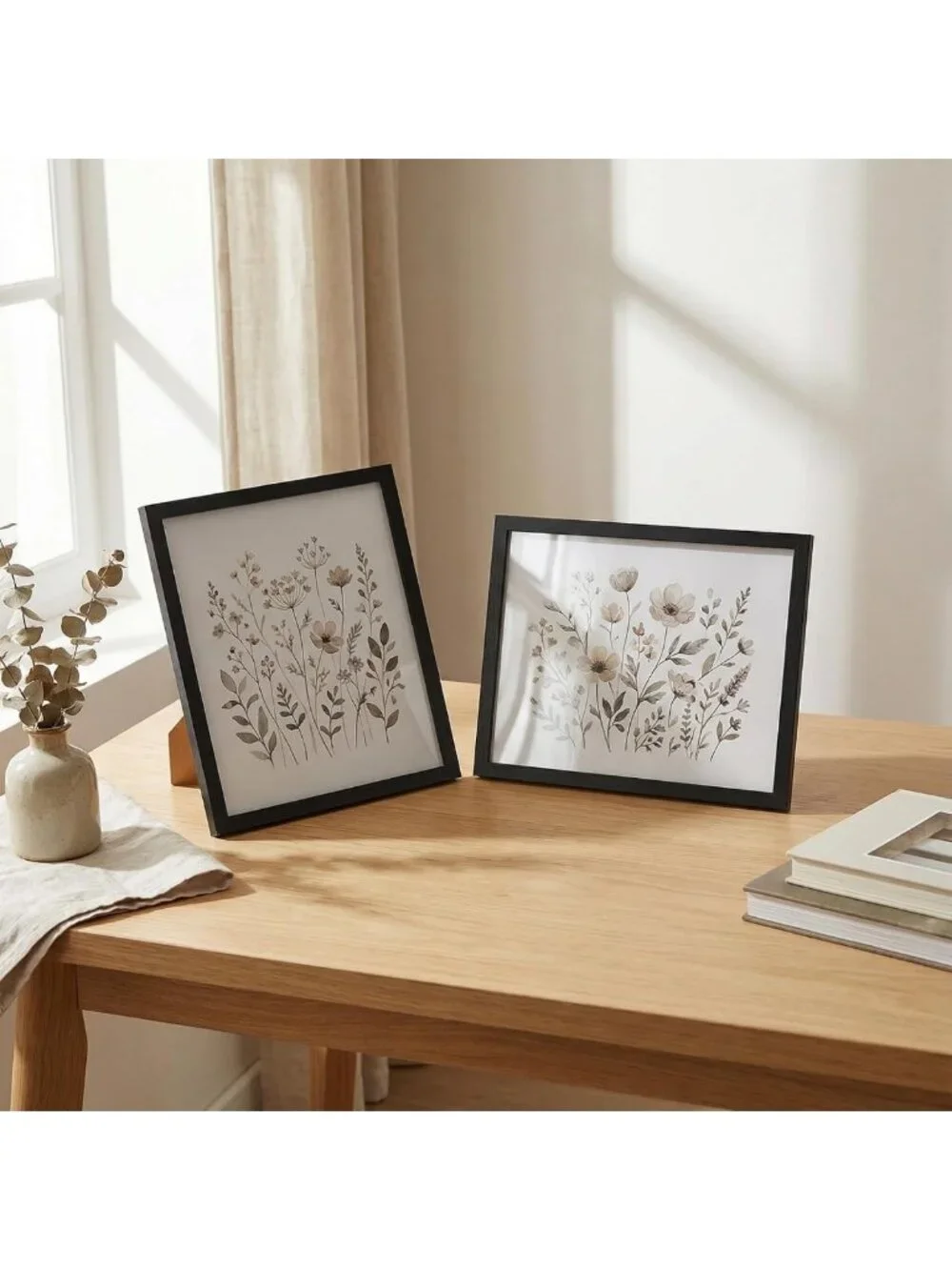Elegant Black 8x10 Picture Frames Set of 6 | Classic MDF Wall & Tabletop Decor